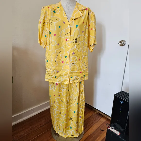 NWT Vintage 80s/90s Skirt And Top Set - Picture 4 of 8